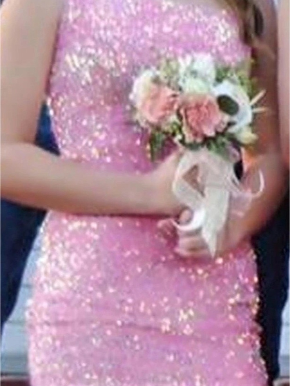 RASHA PINK Sequined Mini Dress